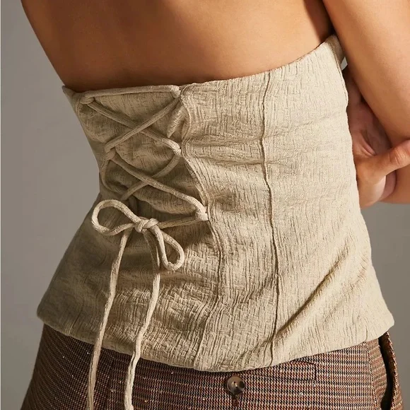 NWTS ANTHROPOLOGIE HALTER VEST (L) - Picture 4 of 17